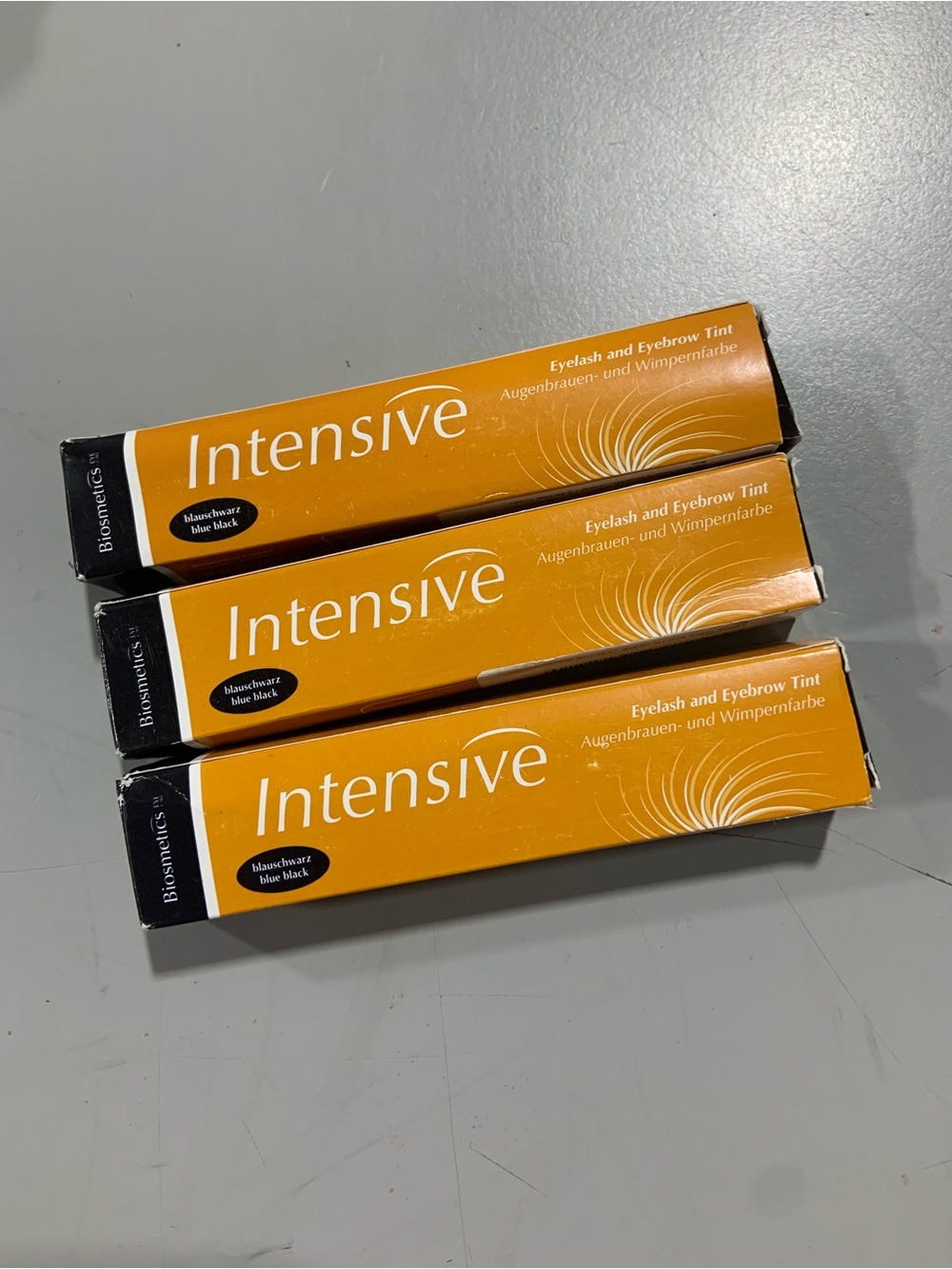 3pcs - biosmetics Intensive Eyelash & Eyebrow Tint - blue black